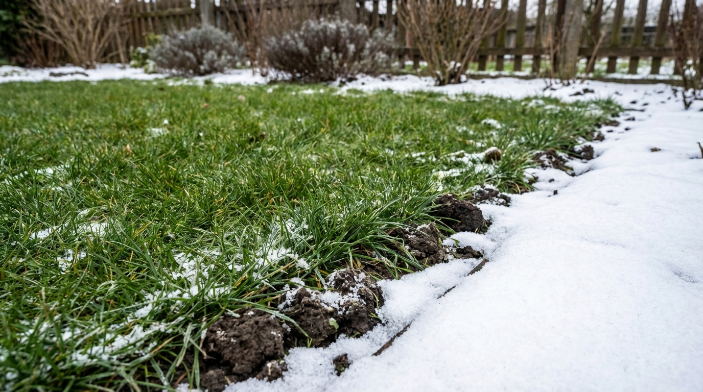 Rasen im Winter: Wie Sie Schlamm und Matsch vermeiden