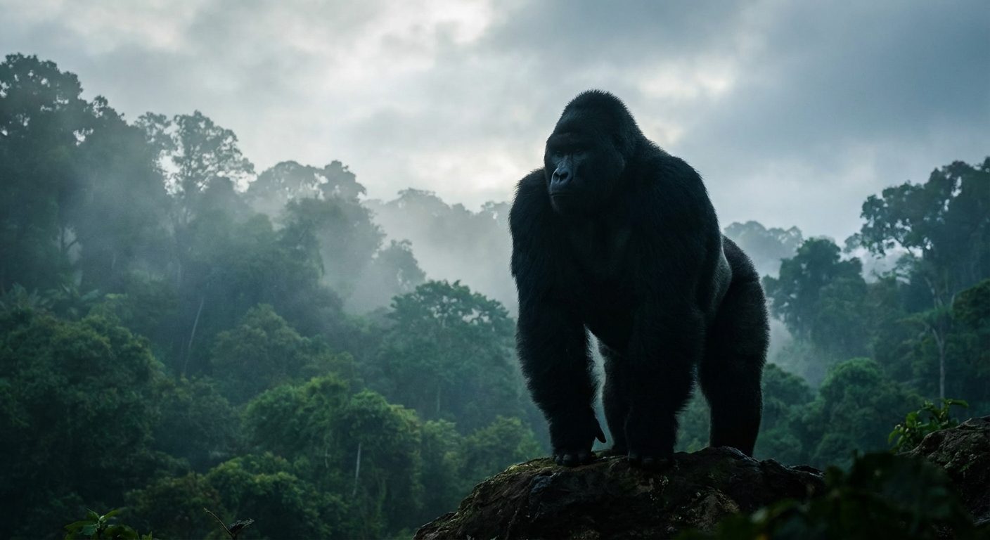 Ein fast unmögliches Ereignis bei Berggorillas ist gerade passiert